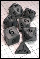 Dice : Dice - Dice Sets - Grey Swirl in Flat Finish and Black Numerals - Temu Mar 2024